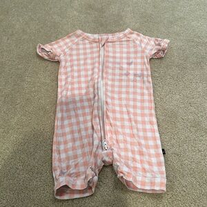 Sleepy sloth gingham shortie set